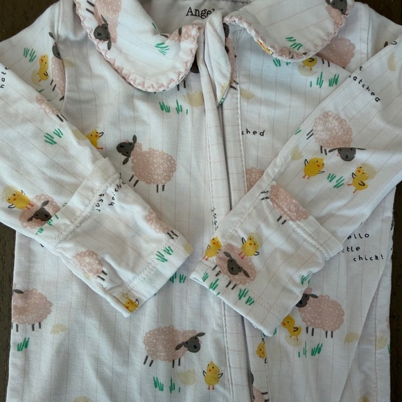 Angel Dear Newborn Baby Girl Easter Baby Chicks Long-Sleeve Footie • Size NB - Picture 8 of 13